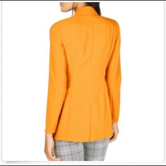 I.N.C. Double-Breasted Blazer Sunshine Rusted Med - Picture 4 of 8